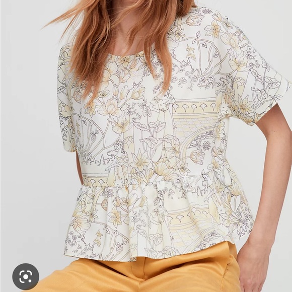 ARITZIA Wilfred Macee blouse - size XS (oversized) - yellow - Picture 5 of 8